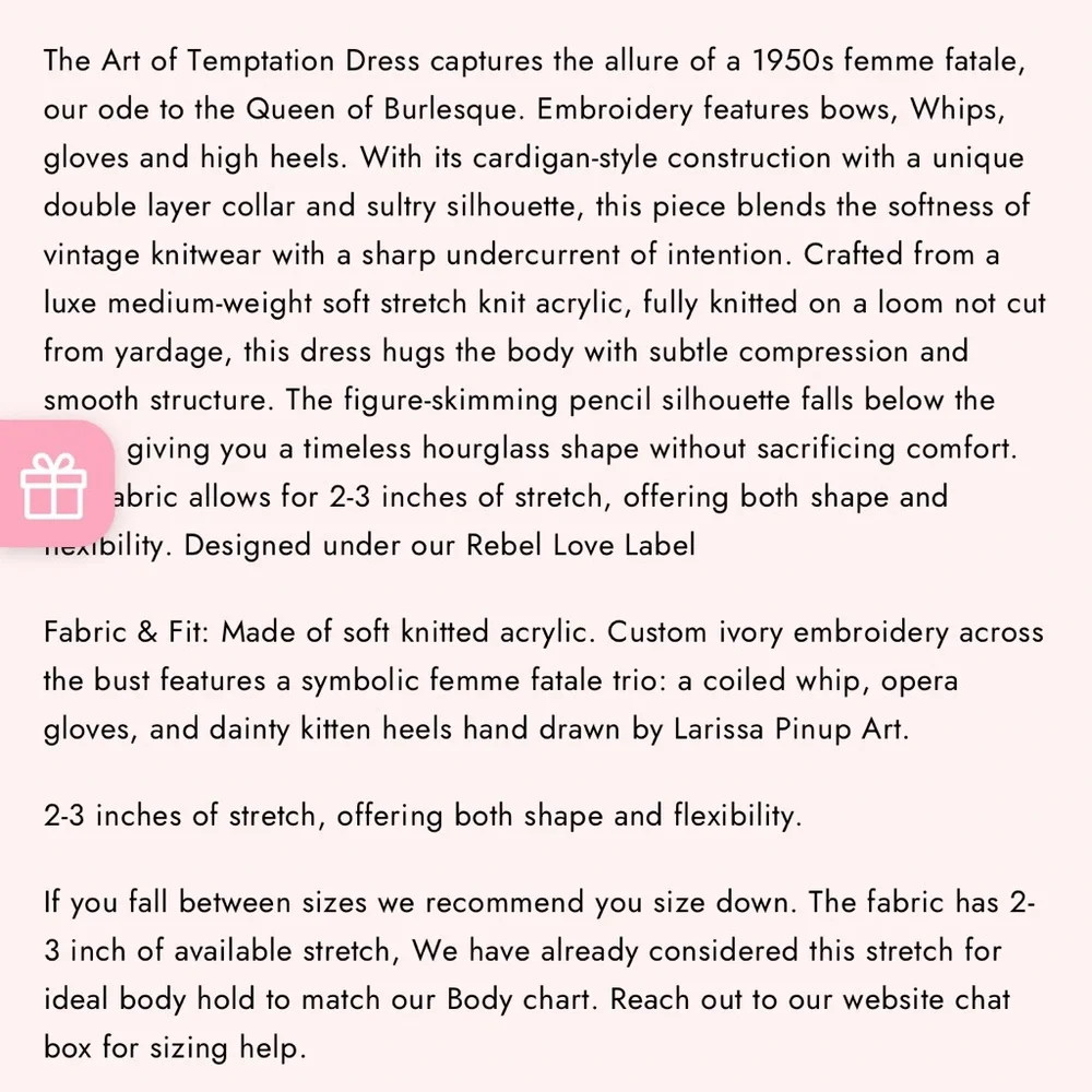 Elle Rebel Art of Temptation Knitted Dress - Picture 4 of 4